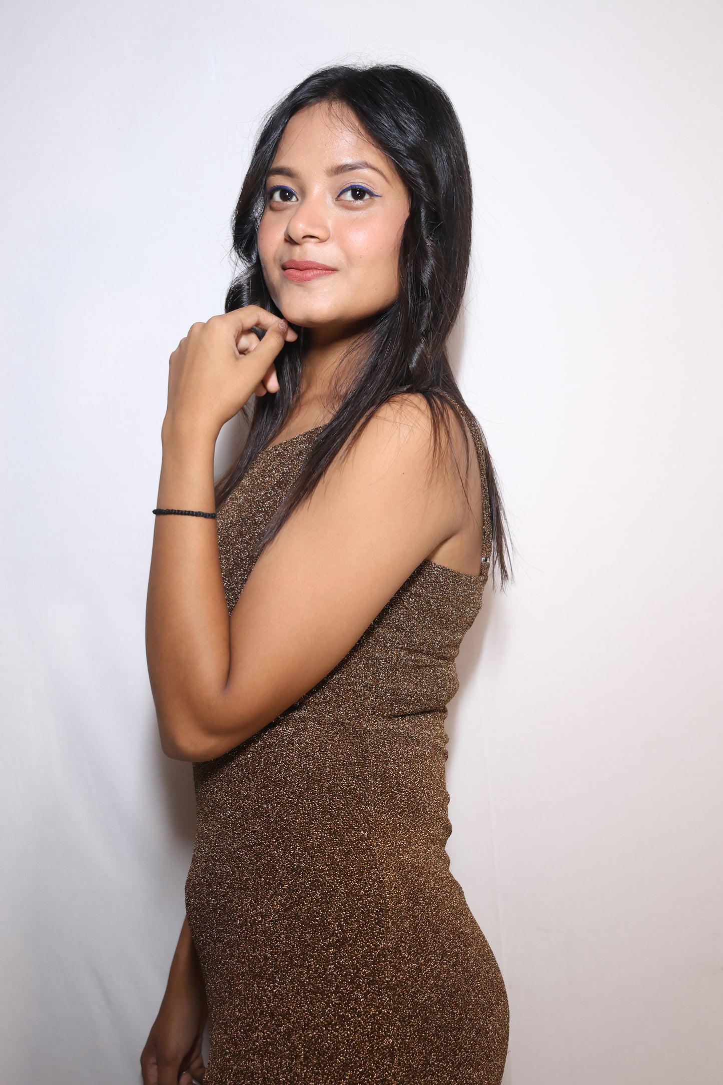Golden Hour Shimmer Dress