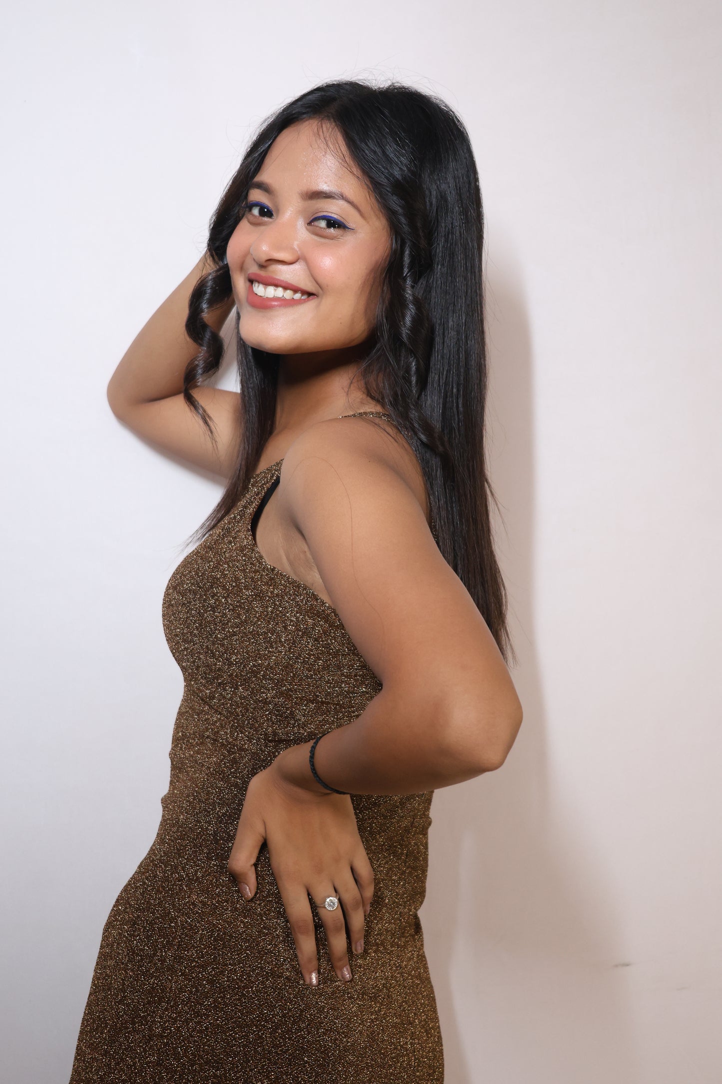 Golden Hour Shimmer Dress