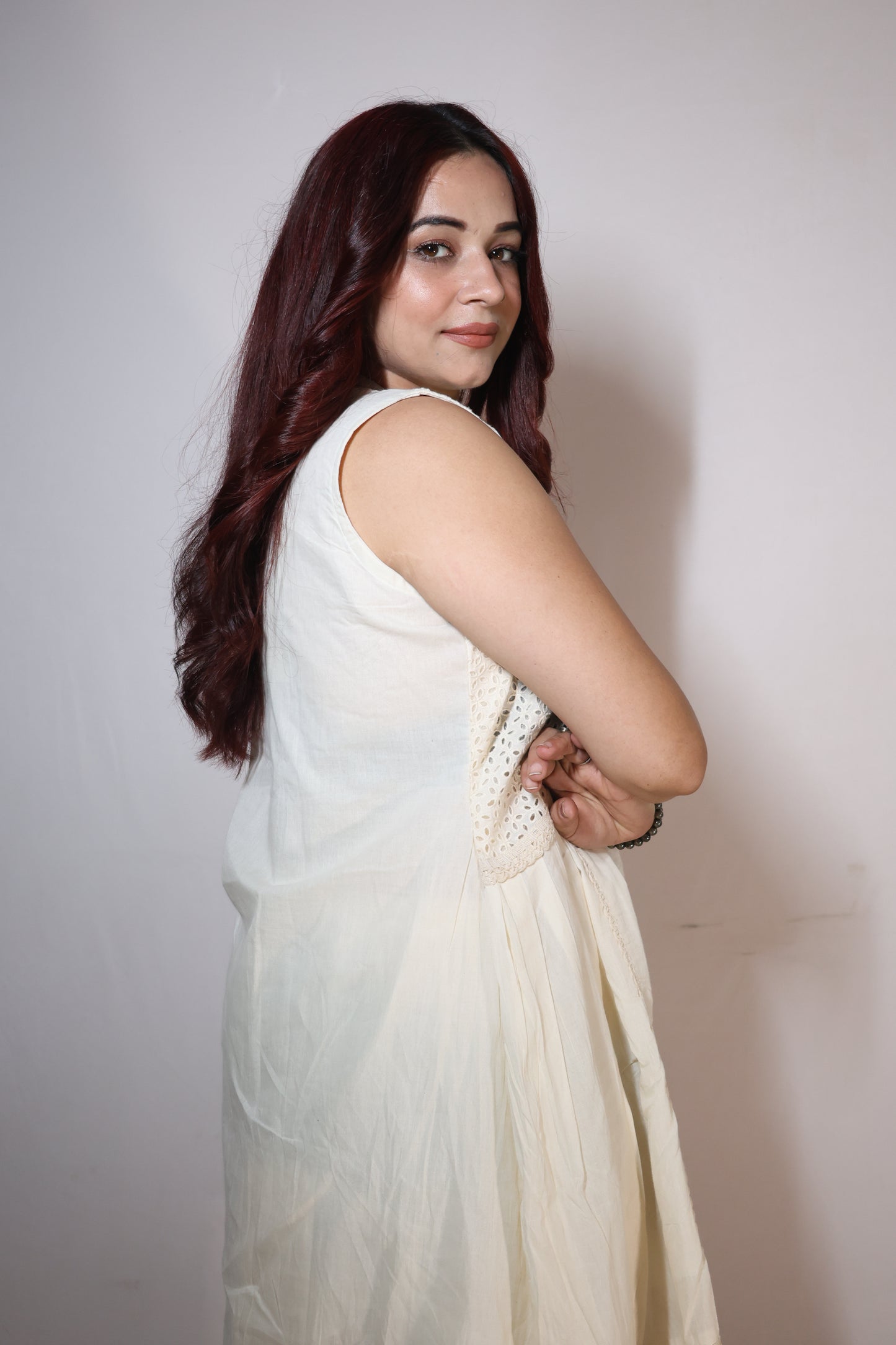 Ivory Garden Sleeveless Cord Set