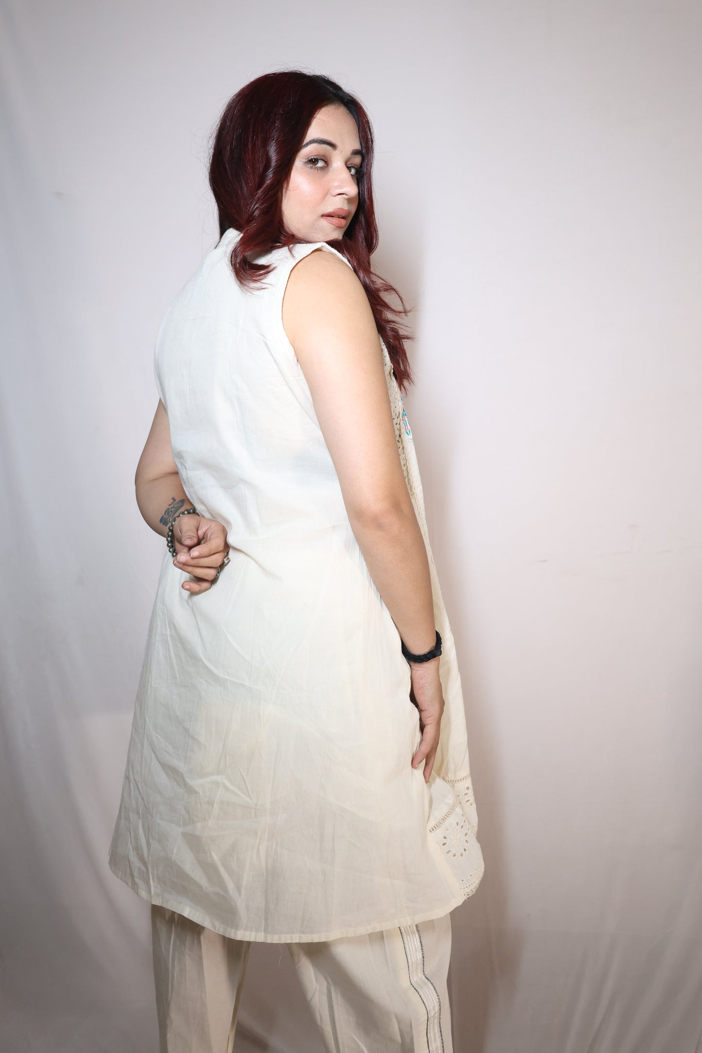 Ivory Garden Sleeveless Cord Set