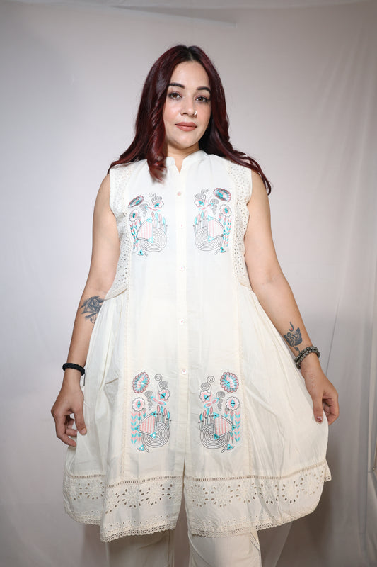 Ivory Garden Sleeveless Cord Set