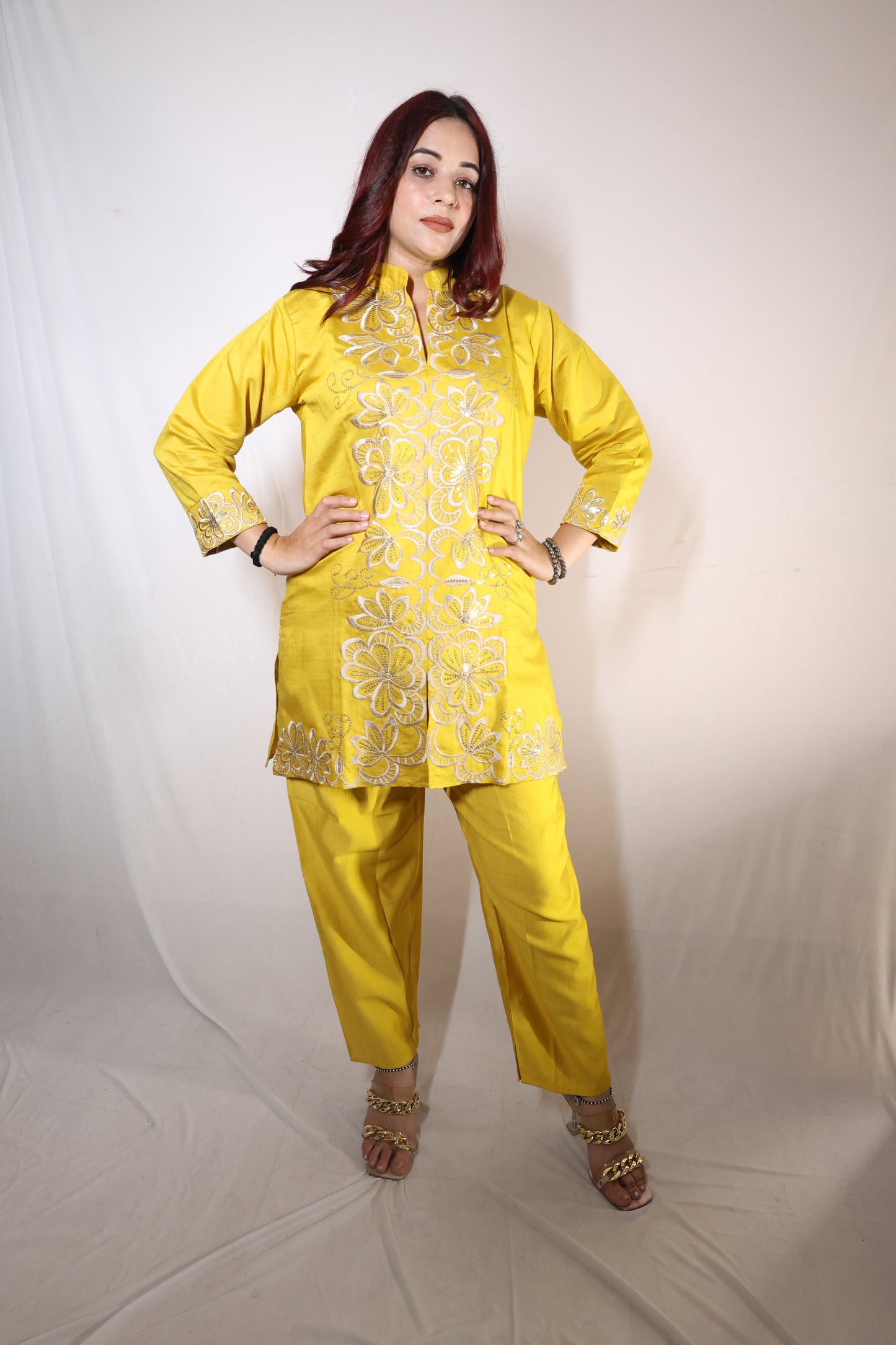 Sunshine Bloom Embroidered Co-ord