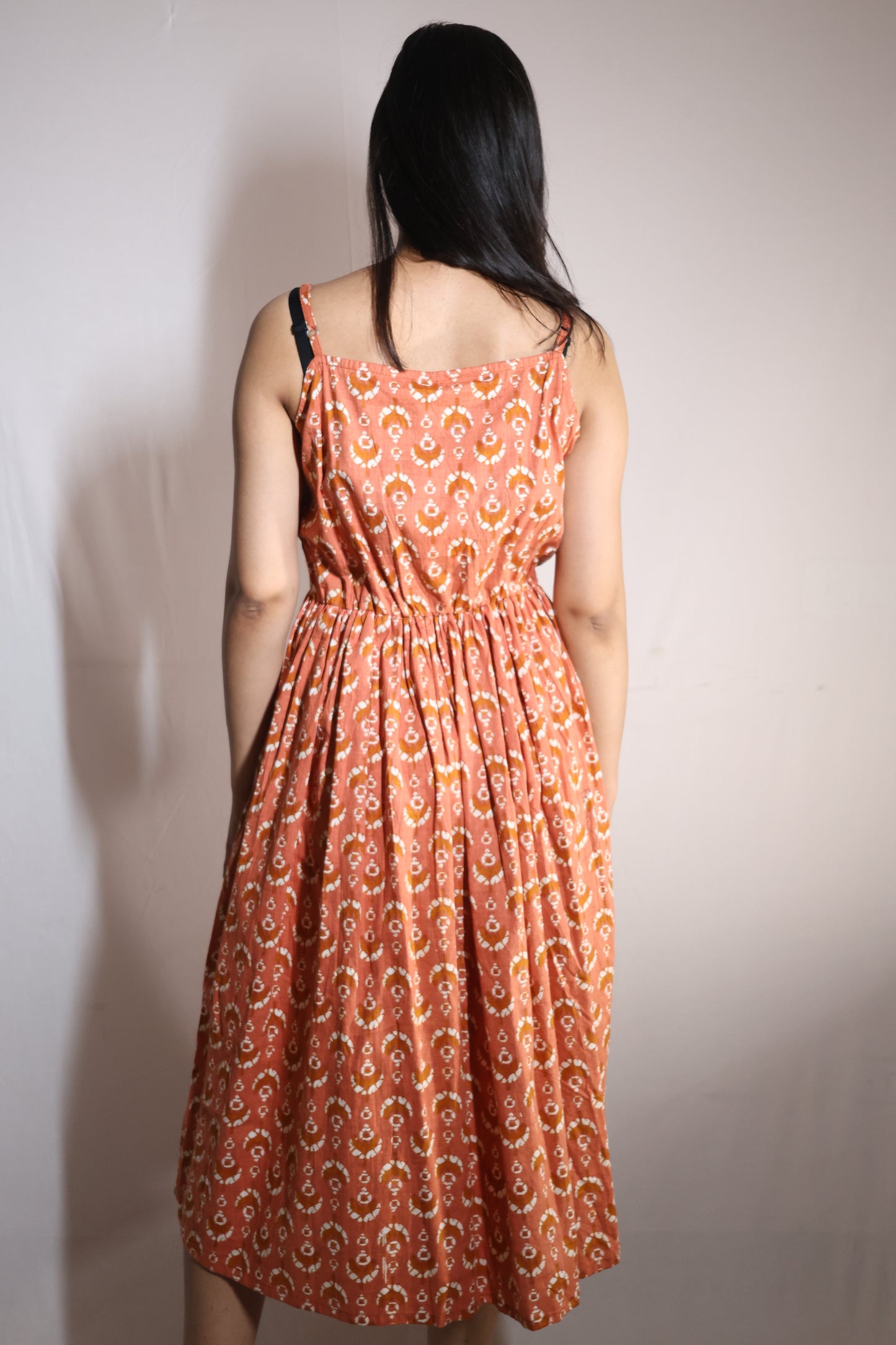 Rust Garden Flare Dress